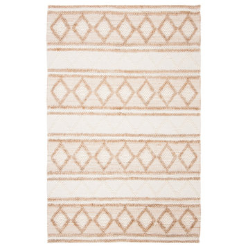 Safavieh Vintage Leather Collection NF866A Rug, Beige/Ivory, 5' X 8'