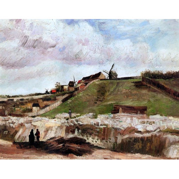 Vincent Van Gogh Montmartre: the Quarry and Windmills Wall Decal