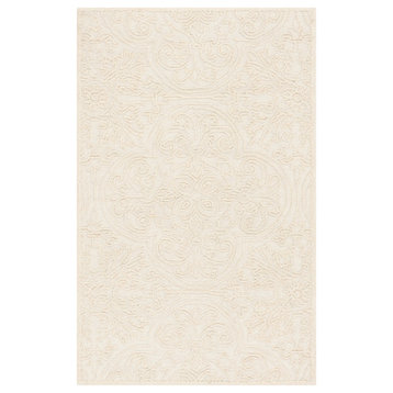 Safavieh Trace Collection TRC101C Rug, Ivory, 2' X 3'
