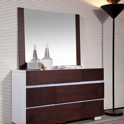 ANZIO MODERN SIX DRAWER ESPRESSO DRESSER - Products