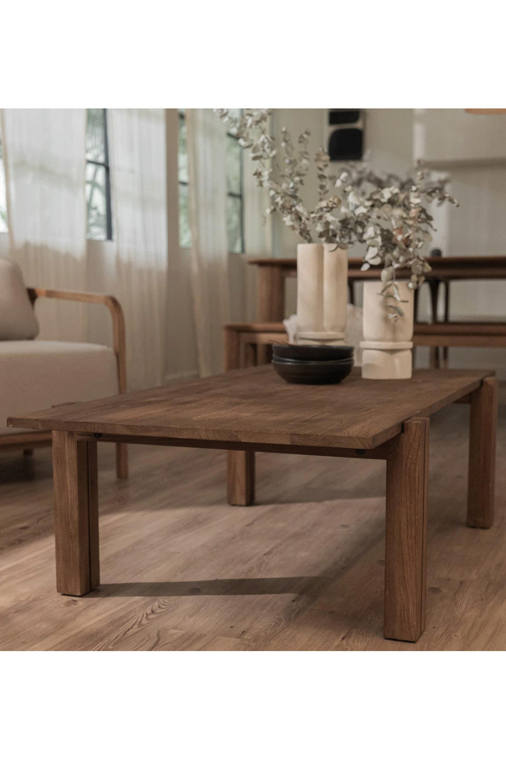 Solid Teak Coffee Table, dBodhi Hopper, Small - Transitional - Coffee ...