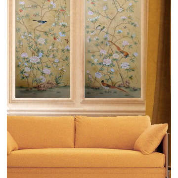 hand painted wallpaper project show