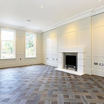 Westmead Putney. Broderie, Versailles & Plank in colour Gainsboro