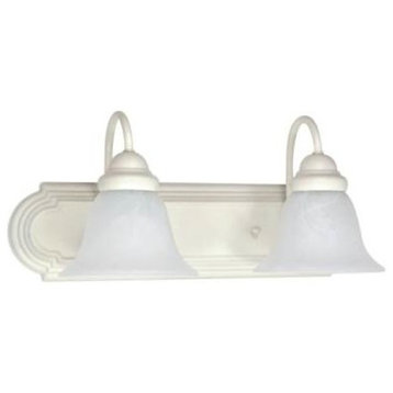 Nuvo Ballerina 2-Light 18" Vanity with Glass Bell Shades