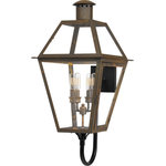 Quoizel - Quoizel RO8414IZ Rue De Royal 4 Light Outdoor Lantern - Industrial Bronze - From the Charleston Copper & Brass Lantern Collection, the Rue De Royal offers the historic look of gas lighting without the hassle of a propane feed. It is all electric and features a hand-riveted solid copper or brass frame, combining the romantic charm of an antique lantern with the modern convenience of energy efficiency.