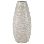 Elk Home - Elk Home S0017-8109 Hollywell, 13" Small Vase - The small Hollywell vase features a petal inspiredHollywell 13 Inch Sm White Reactive Glaze *UL Approved: YES Energy Star Qualified: n/a ADA Certified: n/a  *Number of Lights:   *Bulb Included:No *Bulb Type:No *Finish Type:White Reactive Glaze