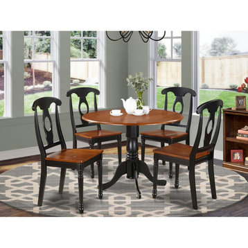 5-Piece Small Kitchen Table Set-Table and 4 Dinette Chairs