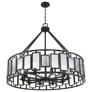 Deandre 10-Light Chandelier, Matte Black