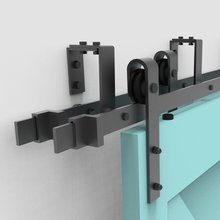Barn door hardware