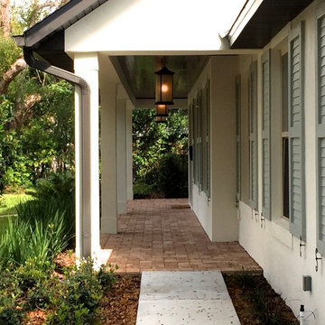 Tongue and Groove Ceiling with Paver Porch