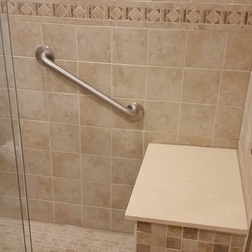 Standard 5'x7' bathroom transformation in the apartment building.