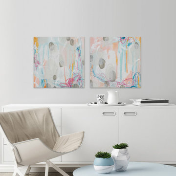 Interior Orbit V Diptych