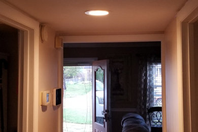 Painted walls and ceiling