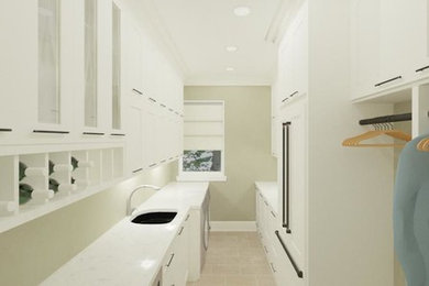 Laundry room - transitional laundry room idea in Dallas