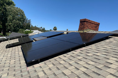 Solar system and a battery installation