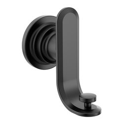 Greenfield Matte Black Double Robe Hook - Wall Hooks