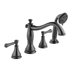 Delta Cassidy Roman Tub w/ Hand Shower Trim - Tub And Shower Faucet Sets