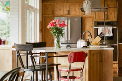 Inspiration for a transitional kitchen remodel in Seattle