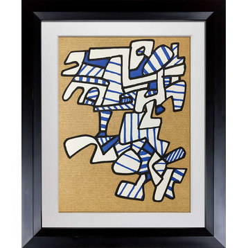 Jean Dubuffet LITHOGRAPH Limited EDITION - Vacuum Forms ~ Velin Paper w/Frame