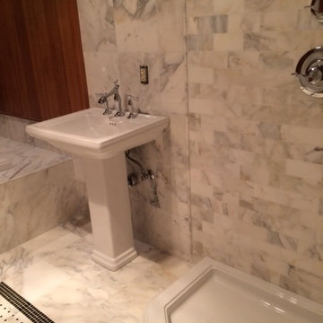 Project Calacatta Gold Bathroom - Pic 1 - Pic 2