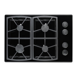 Dacor Renaissance 30" Gas Cooktop, Black Liquid Propane | RGC304BLPH - Cooktops