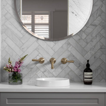 Castella Stirling Handle - French Provincial Bathroom, Symmetrie Interior Design
