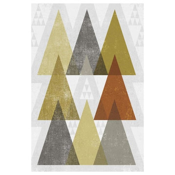 "Mod Triangles IV Retro" Digital Paper Print by Michael Mullan, 18"x26"