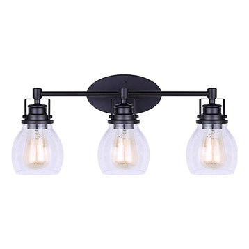 Canarm Carson 3 Light Vanity, Black