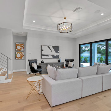 Open Contemporary Living Room — East of the Trail Sarasota