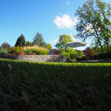 Großer Garten auf dem Land