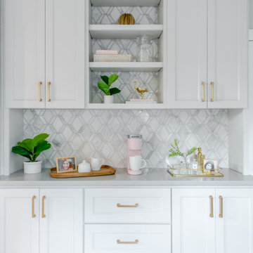 Elegant Master Bathroom Retreat and Coffee Bar!