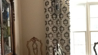 Custom upholstery, table runner and matching panels