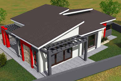 Transitional home design photo in Other
