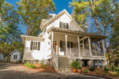Farmhouse exterior home idea in Other