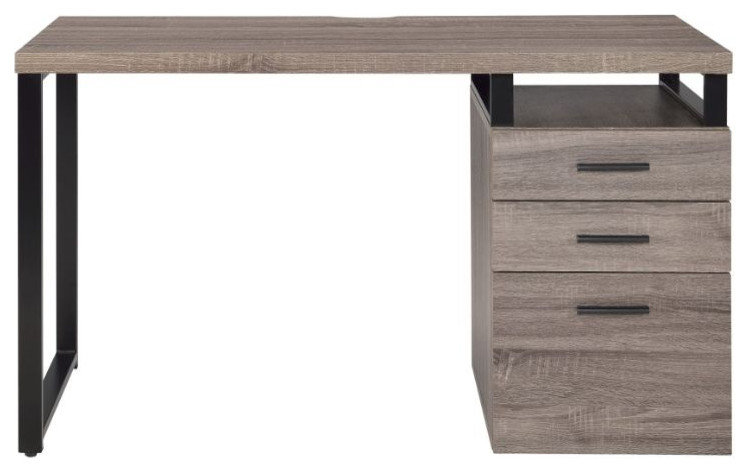 Acme Coy Desk Gray Oak