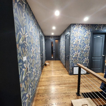 Hallway wallpaper installation Aurora, CO