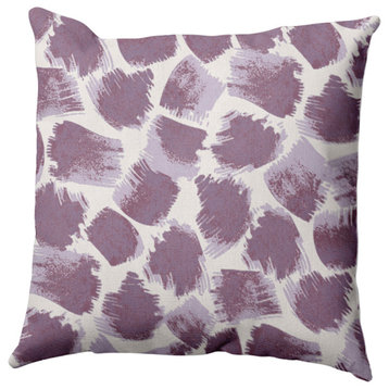 Giraffe Journey Pillow, Purple, 16"x16"