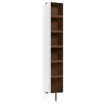 WS Bath Collections Ciacole 8058 69" Metal Rotating Cabinet - White / Rust