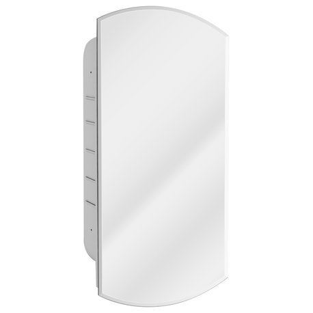 Head West Arched Recessed Medicine Cabinet Mirror, 16x30"