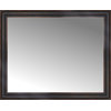 43"x35" Custom Framed Mirror, Aged Bronze