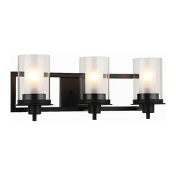 Designers Impressions - Designers Impressions Juno Collection Wall Sconce, 3-Light, Matte Black - Wall Sconces