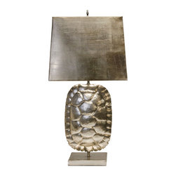 Worlds Away Cecile Silver leafed - Table Lamps