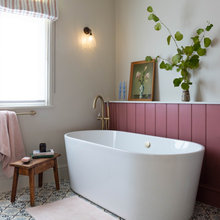 Room Tour: A Gorgeous Family Bathroom Full of Colour and Texture