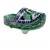 Novica Handmade Uzbek Steps Ceramic Kovush Shoe Decorative Accent
