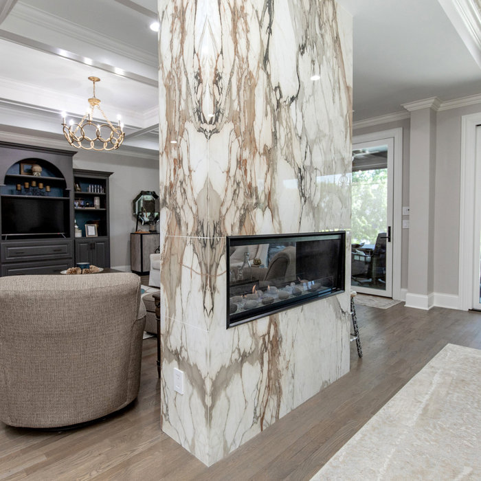 Inspiration for a transitional living room remodel in Nashville