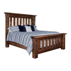 Conroe Ruff Sawn King Bed - Beds