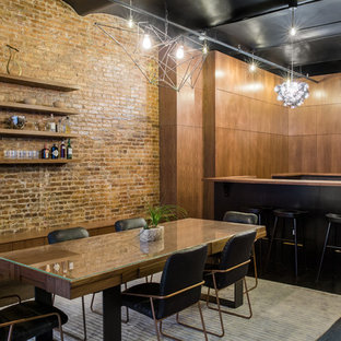 Inspiration for a contemporary home theater remodel in Nashville