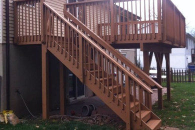 Deck - mid-sized contemporary backyard deck idea in DC Metro