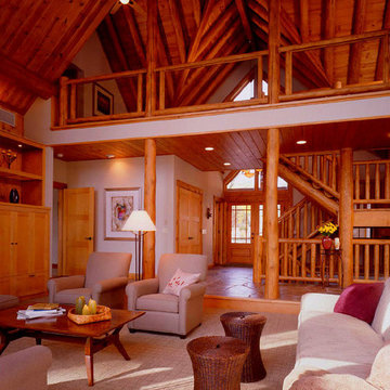 MODERN NATURAL LOG HOME