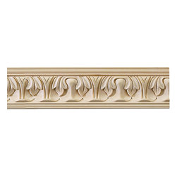 Inviting Home Inc. - Wayland Carved Crown Molding, Large, Cherry Wood - Molding And Trim